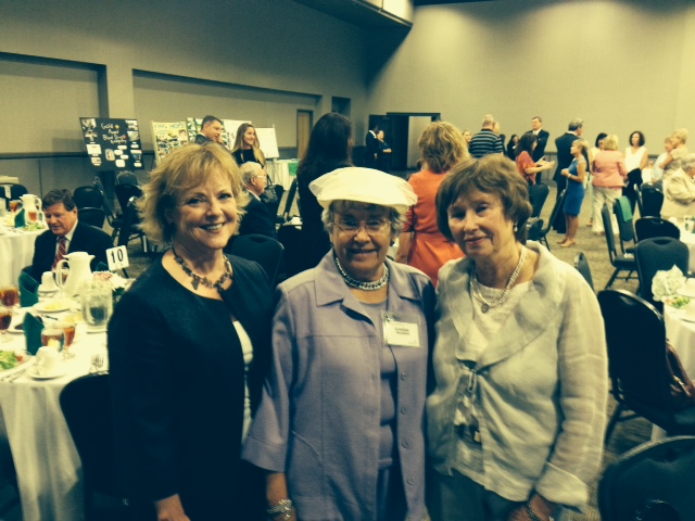 Guild members Naomi Dubois, Louise Heidish, and Mary Lee Prout at the Girl Scout Awards.