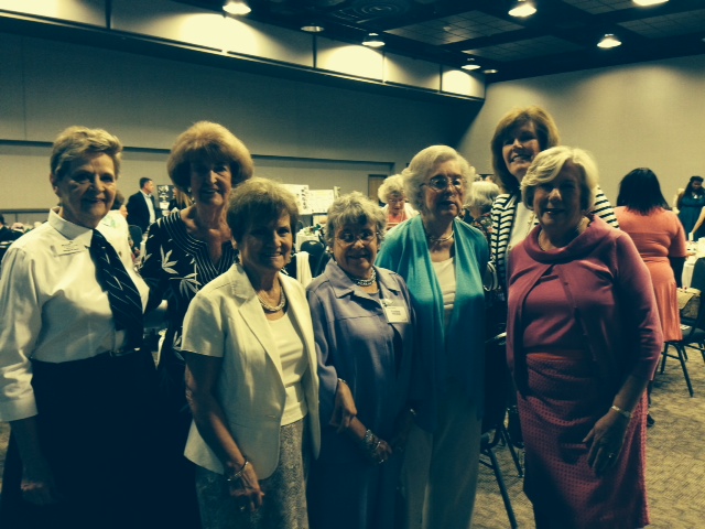 Several Guild members turned out to support our nominees.  Back Row:  Margaret Vann, Middie Thompson, President Beth Wise.  Front Row:  Joyce Griffin,  Award Winner Louise Heidish, Suzanne O'Connor.