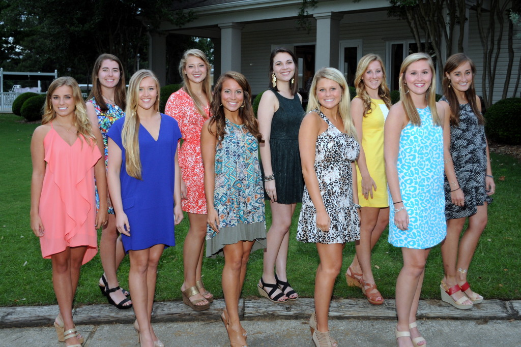 Front row, left to right:   Anna Catherine Brooks, Cameron Seeley, Sarah Reagan Tepool, Lauren Lowe, Abbie Rodgers   Back row, left to right:   Mary Witty Crump, Madeline Rushing, Keeley McMurray, Anna South, Lauren Layton   Not pictured:     Lily Brooks, Emily Ann Clemons, Emily Lapidus  