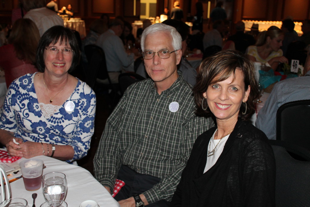 Teresa and James Covington, Leslie Lockhart (painted violin artist)