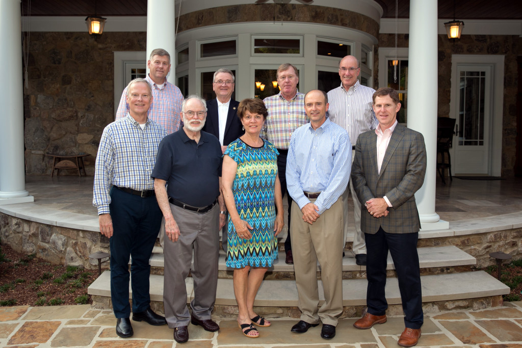 Front row (left to right): Patrick Robbins, Ed Rush, Nancy Colin (2015 Ball Chair), George Smith, Steve Thornton Back row (left to right):  John Johnson, Richard Van Valkenburgh, Ronald Reed, Skipper Colin Not pictured:  Randy Roper, Andrew Jeffrey Albert