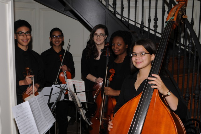 Gabriel Abrantes (violin), Jonathan Abrantes (violin), Anna South (cello), Maleah Ghem (viola), Katherine Reardon (bass)