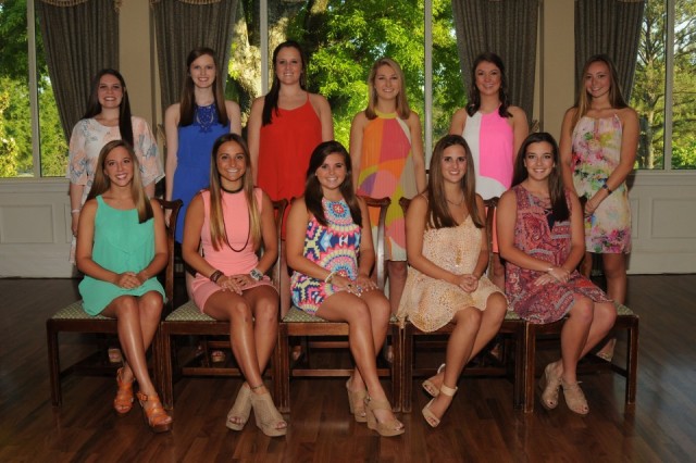 Seated L to R Maria Caprio, Millie Steed, Olivia Costanza, Elise Greco, Ann Christian Brown Standing L to R Patton Park, Elizabeth Jones, Peyton Mickle, Caroline Curran, Bailey Gardner, Kate Griffin