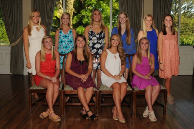 Seated L to RSusanne McCrary, Bailey Bentley, Mandy Kate Malone, Mary Mac Hardin Standing L to R Hannah Splawn, Mary Charles Stewart, Michelle Caudle, Lily Hendrix, Katy Shoemake, Sarah Abbott Martinson