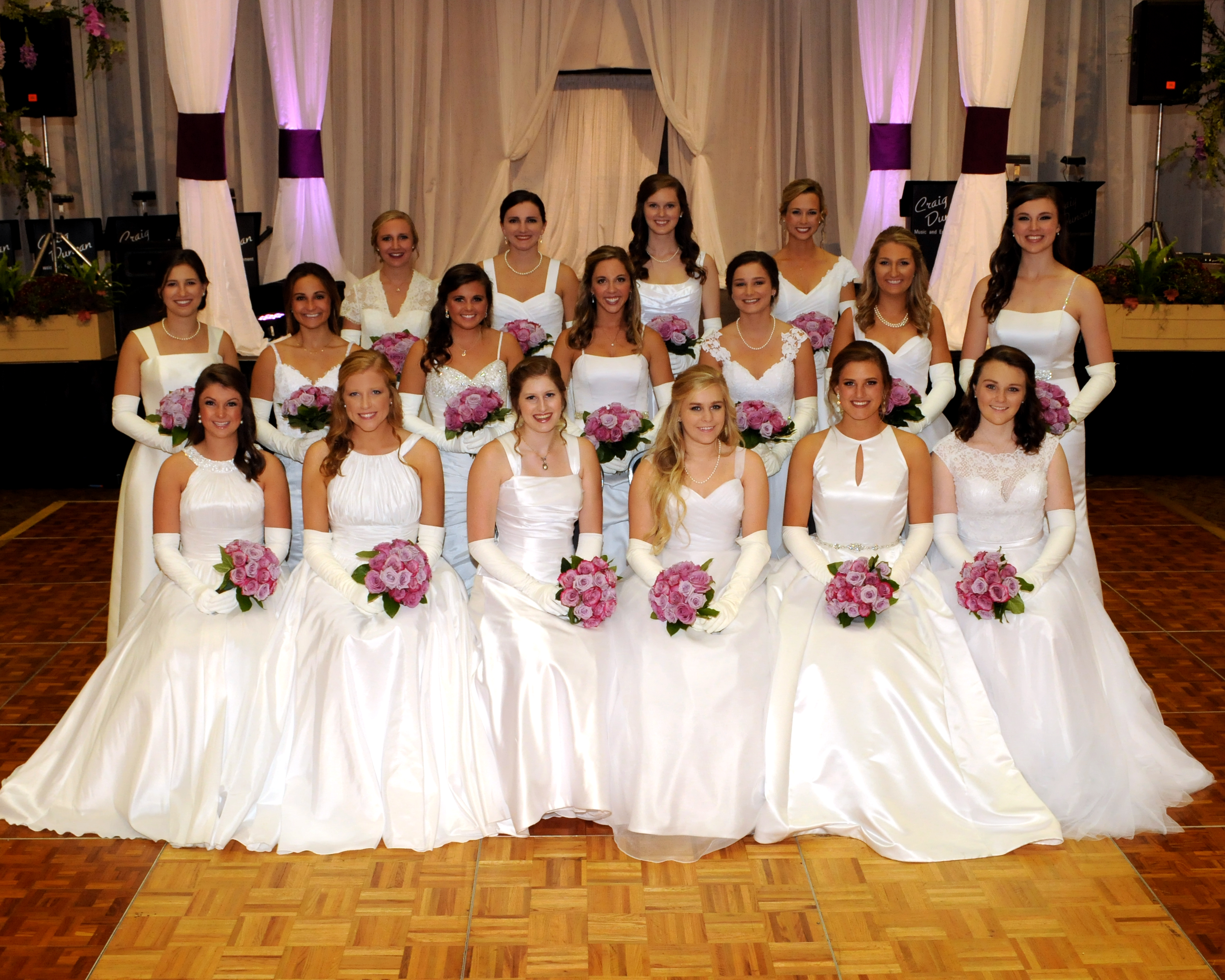 Front Row: (left to right) Bailey Elizabeth Gardner, Carolanne Sterling Spearman, Julianna Ellen Kendall, Kaitlyn Elizabeth Shoemake, Abby Elaine Knowling, Caroline Emily Wilson